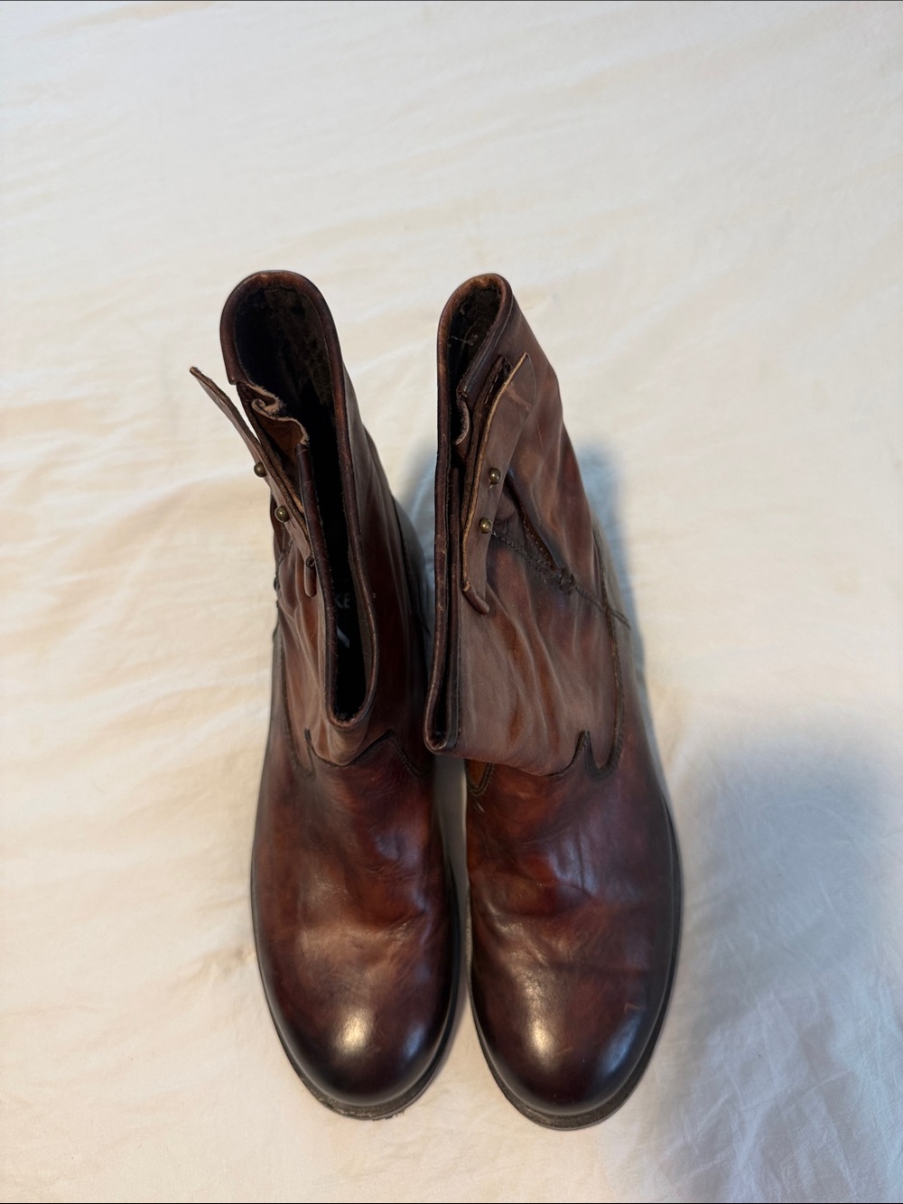 KBR Women’s Brown Leather Ankle Boots - Classic Pull-On Style Size 40 - Picture 5 of 8